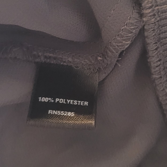 Express Charcoal Ruffle Blouse - Picture 6 of 6